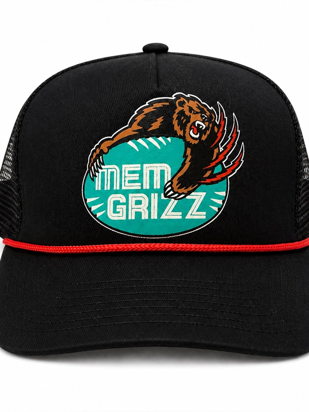 Memphis Grizzlies Camo Trucker Hat | Adjustable Snapback | Vintage Style
